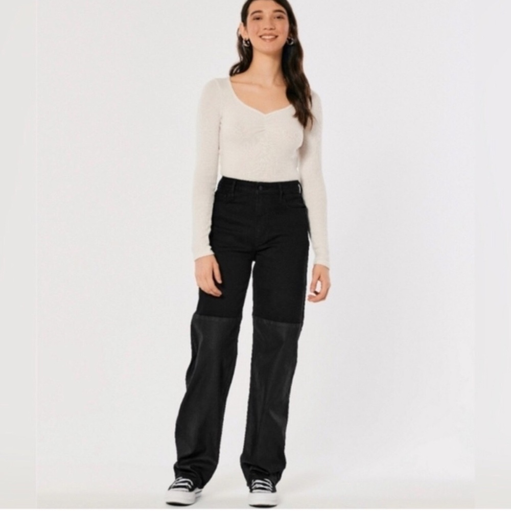 Hollister Black Two-Tone High-Rise Women’s Jeans Size W29/L31
